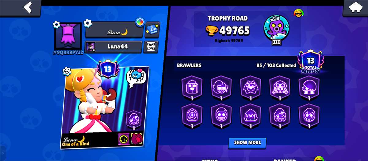 продажа аккаунта к игре Brawl Stars